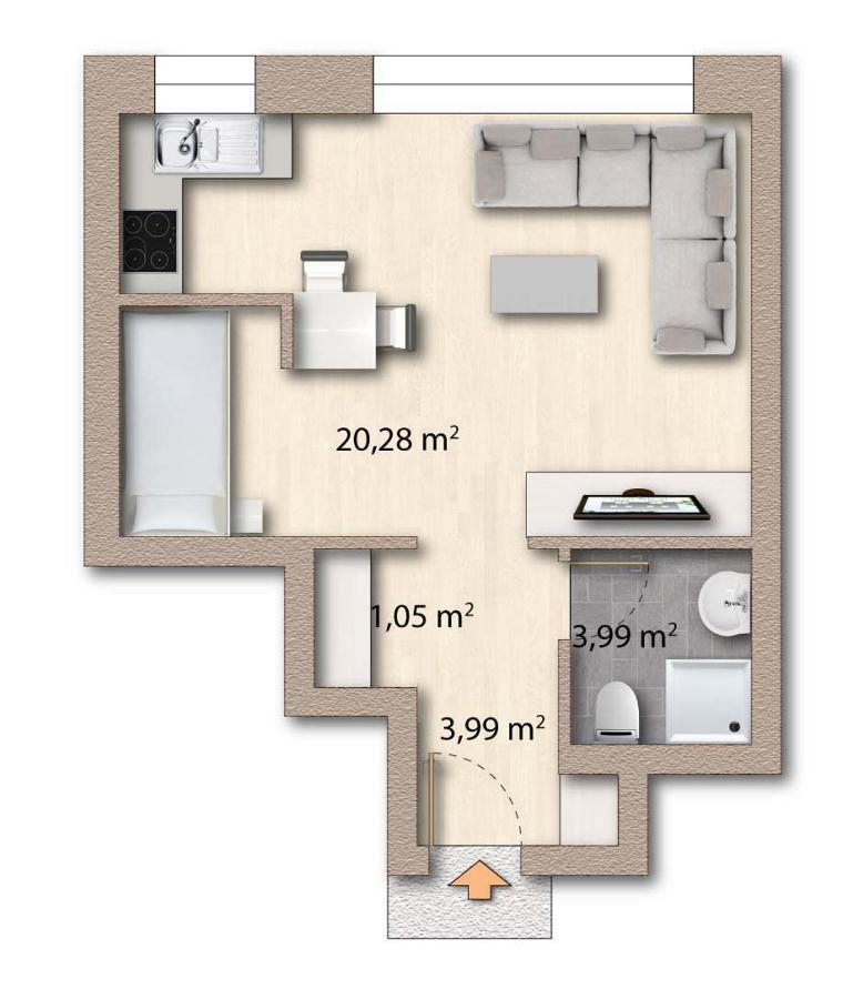 Gluecksburg Ferienwohnung 'Kursnord' Rotenhaus Esterno foto